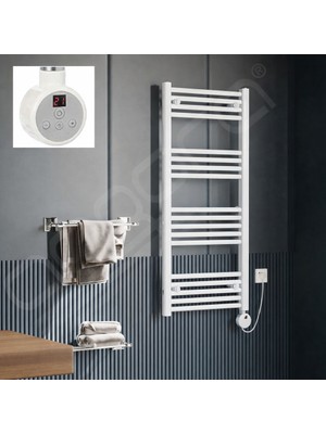 FKN Angora Dijital Termostatlı Elektrikli Beyaz Havlupan 50 x 70 cm (Sağ)