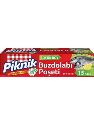 Sh Ticaret Piknik Buzdolabı Poşeti Büyük 15'li
