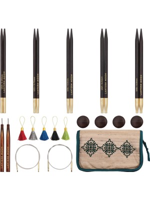 Sh Ticaret Lantern Moon Interchangeable Needle Set 5"-Legacy Sizes 3/3.25MM To 8/5mm -LM350302
