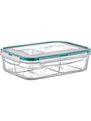 Sh Ticaret 5dm-Dikdörtgen 3 Bölmeli Saklama Kabı Freshbox 1 Lt