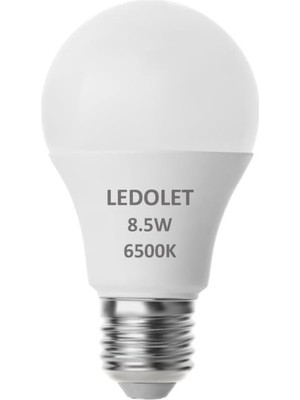 Sh Ticaret 8,5W E27 LED Ampul Beyaz Işık - 6500K