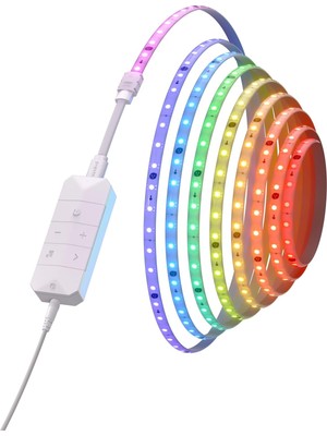 Sh Ticaret Nanoleaf Matter Essentials Işık Şeridi, 5m Adreslenebilir Rgbic LED Şerit – Akıllı, Blu