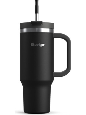 Sh Ticaret 2 Moods Tuck-In Tumbler Sızdırmaz Çelik Termos 900 Mililitre Black ST-236