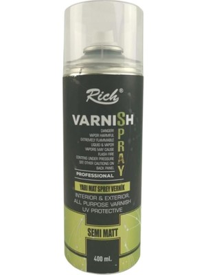 Sh Ticaret 002 Sprey Vernik Yarı Mat 400CC