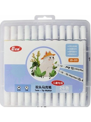 Sh Ticaret Valkyrie 24 Adet Slim Marker Kalem Seti