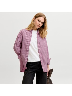 Jack & Jones Kadin Basic Oversize Poplin Gömlek - Jamie