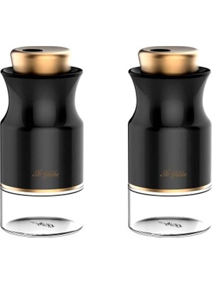 Sh Ticaret Aryıldız Black Line Bronz Tuzluk Biberlik