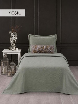 İyi Geceler İstanbul Iyi Geceler Istanbul Vanessa Tek Kişilik Yatak Örtüsü Seti Yeşil