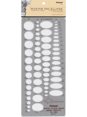 Sh Ticaret Pickett (Master Isometic Ellipse) - Isometric Ellipse Template (1266I)