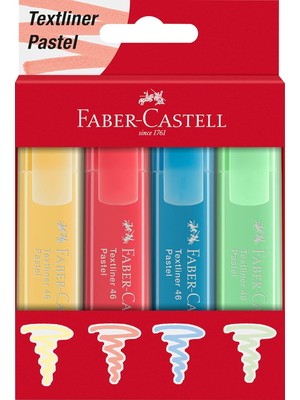 Sh Ticaret Faber-Castell Fosforlu K 46 Pastel R, 4'lü