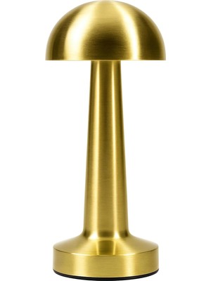 Sh Ticaret Uni̇chrome Lizbon 3 Işık Renkli Şarjlı Dim Edilebilir Masa Lambası Gold