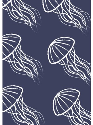 Sh Ticaret Journal - 5.7 x 8, Softcover: Jellyfish On Dark Background (Animal Collection)