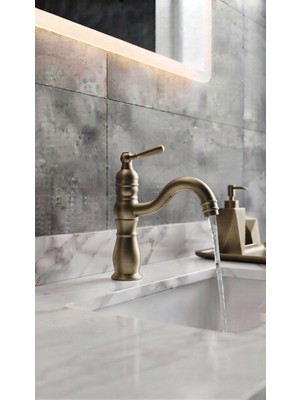 Titanium Design Manolya Antik Lavabo Bataryası