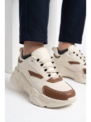 Slipcat Kadın, Kalın Tabanlı, Bağcıklı, Hafif, Günlük Spor Ayakkabı, Sneaker