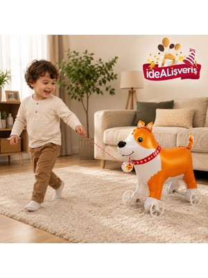 Bkmc Party Tekerlekli Köpek Balon Doğum Günü Süsleme Seti – Tekerlekli Çek-Bırak Balon Çocuk Doğum Günü Hediyesi