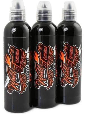 Sh Ticaret Famous Ink 3 Bottle Greywash Set Dövme Boyası 8oz (3×240 Ml)