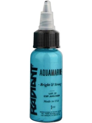 Sh Ticaret Aquamarine - Radiant Tattoo Dövme Boyası - 1OZ/30ML
