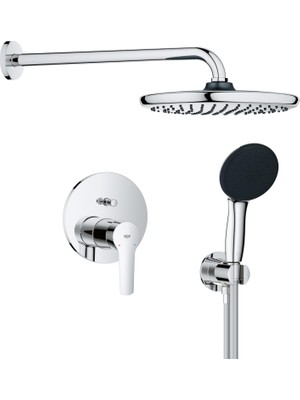 Sh Ticaret Grohe Start 250 - Duş Sistemi (250 mm Duş Başlığı 1 Püskürtme Türü, El Duşu 2 Püskürtme, M