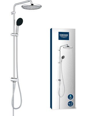 Sh Ticaret Grohe Vitalio Start 250 Yön Değiştiricili Duş Sistemi, 920MM Duvar Dışı Bağlantılı, 2 Akışlı Yuvarl