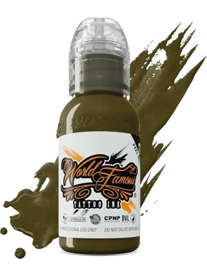 Sh Ticaret Army Green - Famous Ink Dövme Boyası - 1OZ/30ML