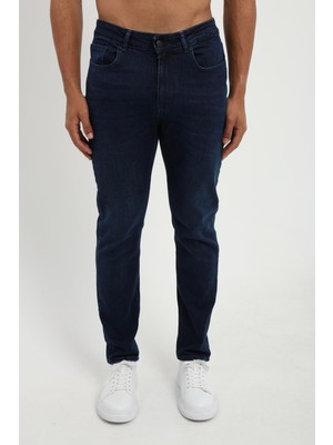Dufy Erkek Slim Fit Lacivert Jean