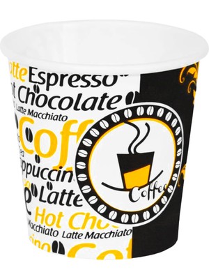 Sh Ticaret 4 Oz Desenli Kalın Karton Bardak, 100 ml Kağıt Bardak Türk Kahvesi Espresso Için 100 Adet (100,