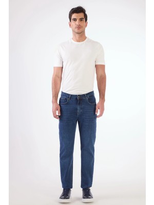 Dufy Erkek Slim Fit Mavi Jean