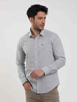 Dufy Erkek Slim Fit Uzun Kol Siyah Gömlek