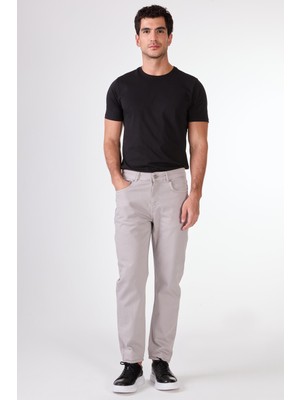 Dufy Erkek Slim Fit Açık Gri Pantolon