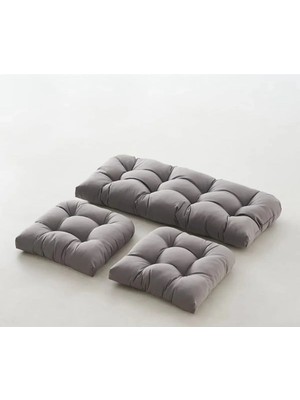 Fabrica Home Rattan Bahçe Balkon Mobilyası Minderi Su Geçirmez Kumaş 120X50 / 50X50 cm 3'lü Minder Seti
