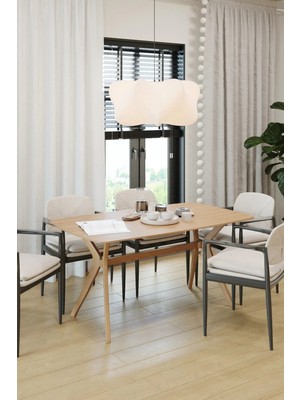 Plasmob 80X120 Mdf Mutfak Masası (Sadece Masa) Salon Masası Balkon Masası Viktoria Serisi-Ceviz/siyah