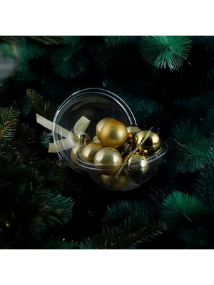 Sh Ticaret Koopman New Year 12 Parça Yılbaşı Topu Gold 30 mm