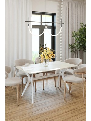 Plasmob 80X120 Mdf Mutfak Masası (Sadece Masa) Salon Masası Balkon Masası Viktoria Serisi-Ceviz/siyah