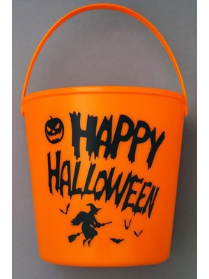 Sh Ticaret Beysüs Halloween Işıklı Gövdeli Kovası Bal Kabağı Turuncu