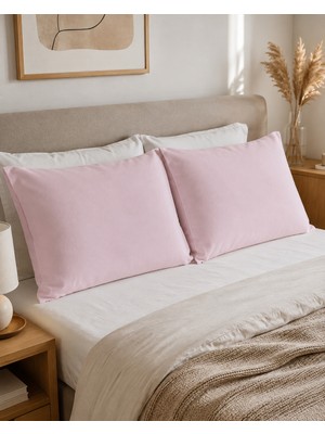 Tekstil Stokları 2 Adet 50X70 cm %70 Pamuk %30 Polycotton Yastık Kılıfı