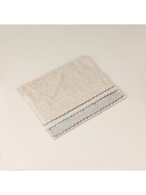 Evidea Soft Grad El Havlusu - Bej / Mavi - 30X50 cm