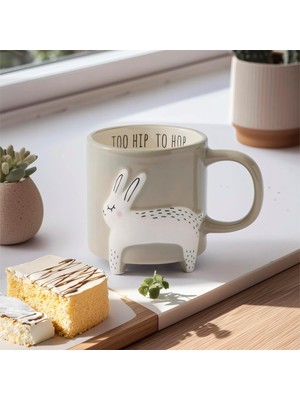Sh Ticaret Aryıldız Animal Tavşan Figürlü Kupa 320 ml