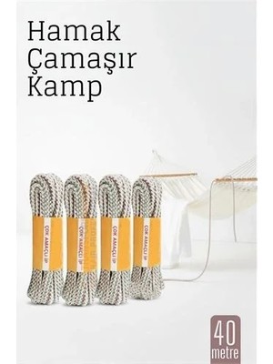 Enco Store Hamak Ipi - Çok Amaçlı Kalın Ip - Çamaşır Ipi 40 Metre 718591