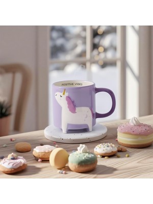 Sh Ticaret Aryıldız Animal Unicorn Kupa 320 ml