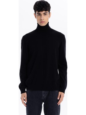 gmg firenze Balıkçı Yaka Slim Fit Basic Erkek Kazak