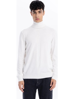 gmg firenze Balıkçı Yaka Slim Fit Basic Erkek Kazak