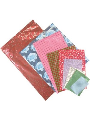 Sh Ticaret Bantlı Metalize Hediye Poşeti 20X35 cm 100'LÜ