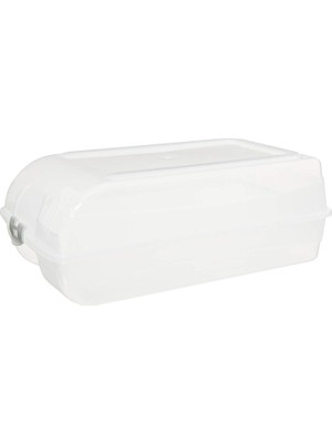 Sh Ticaret Decobella 50817 Bay Ayakkabı Koruma Kutusu, Şeffaf, 37.5 x 21 x 13.5 cm