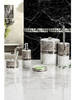 Primanova Garnsey 5'li Banyo Seti - Gri
