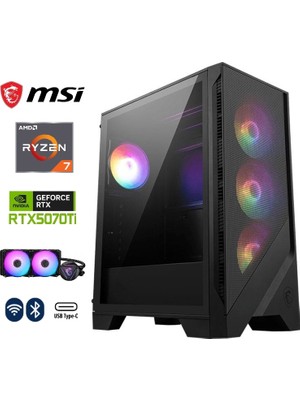 MSI Gzone Pro Amd Ryzen 7 9800X3D / Nvidia Rtx 5070 Ti 16GB / 64GB Ddr5 / 2tb M.2 SSD / 240MM Sıvı Soğutma Gaming Masaüstü Bilgisayar