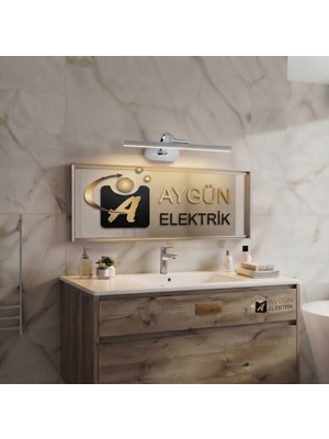 Aygün Elektrik CT-5212 Krom Kuğu LED Aplik Gün Işığı 3200K