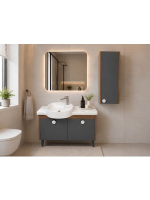 Akademik Mimarlık Harmony 100 cm Banyo Dolabı Seti ( Dar Alanlar Için Ideal )