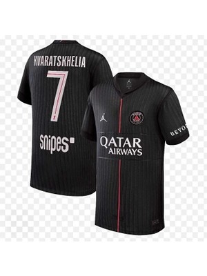 Portego Psg 2025/26 Sezonu Kvaratskhelia Alternatif Forması (Siyah)