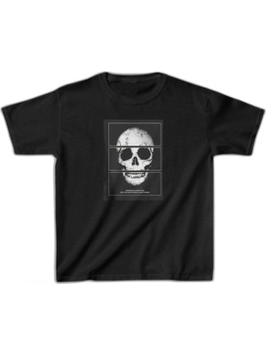 YM PAZARLAMA Unisex Çocuk Baskılı T-Shirt - Siyah