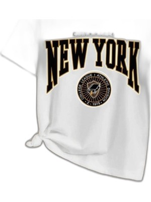 YM PAZARLAMA Çocuk Unisex Baskılı T-Shirt - Beyaz